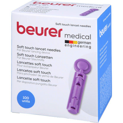 BEURER Lanzetten soft touch 33 G f.Blutzuck.Messg. 100 St
