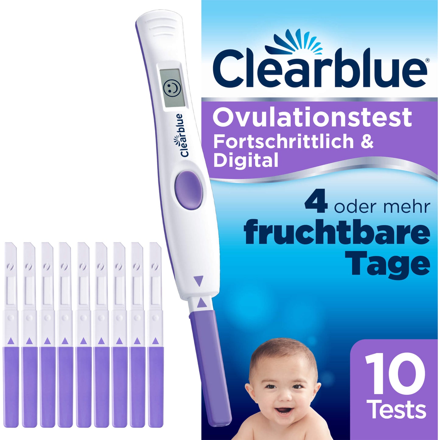 CLEARBLUE Ovulationstest fortschrittlich & digital 10 St