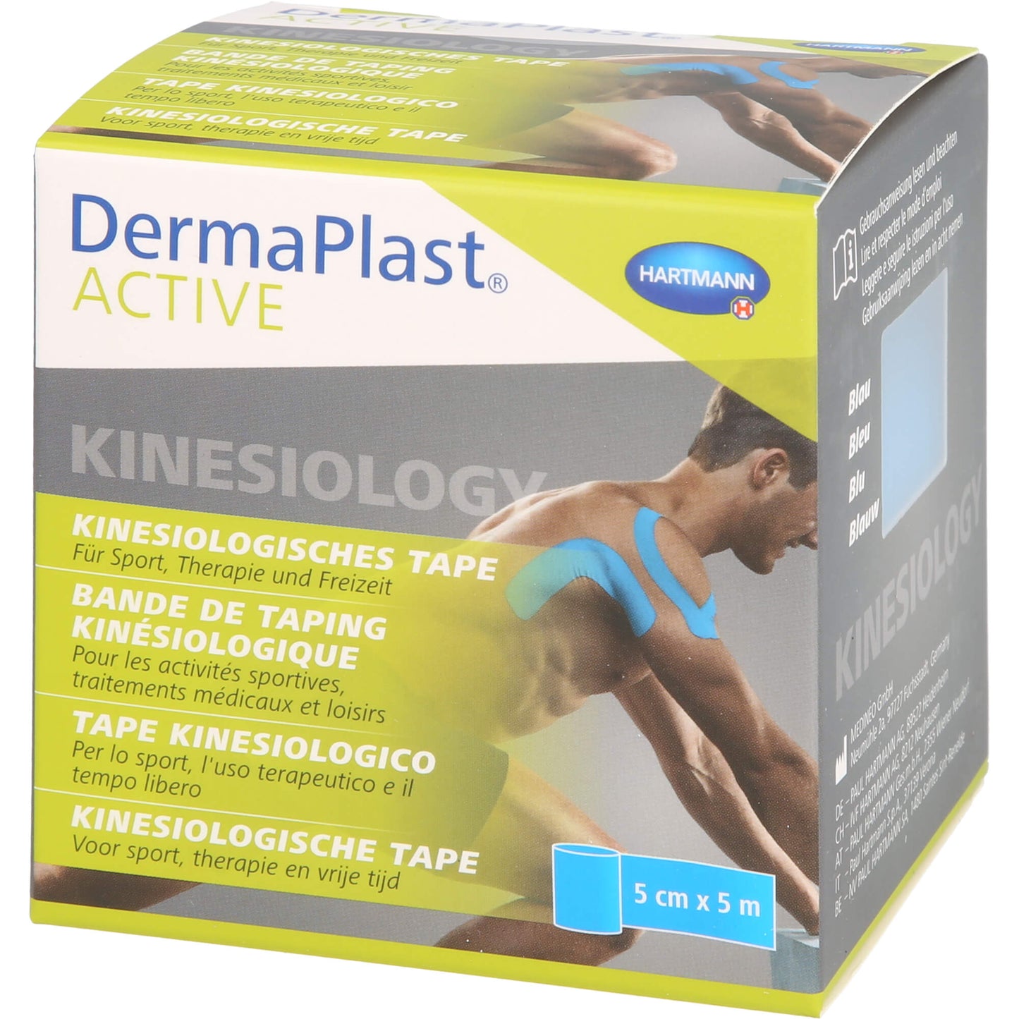 DERMAPLAST Active Kinesiology Tape 5 cmx5 m blau 1 St