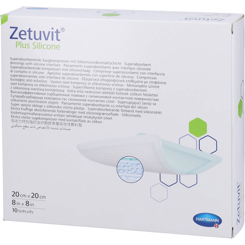 ZETUVIT PL SIL ST 20X20CM 10 St