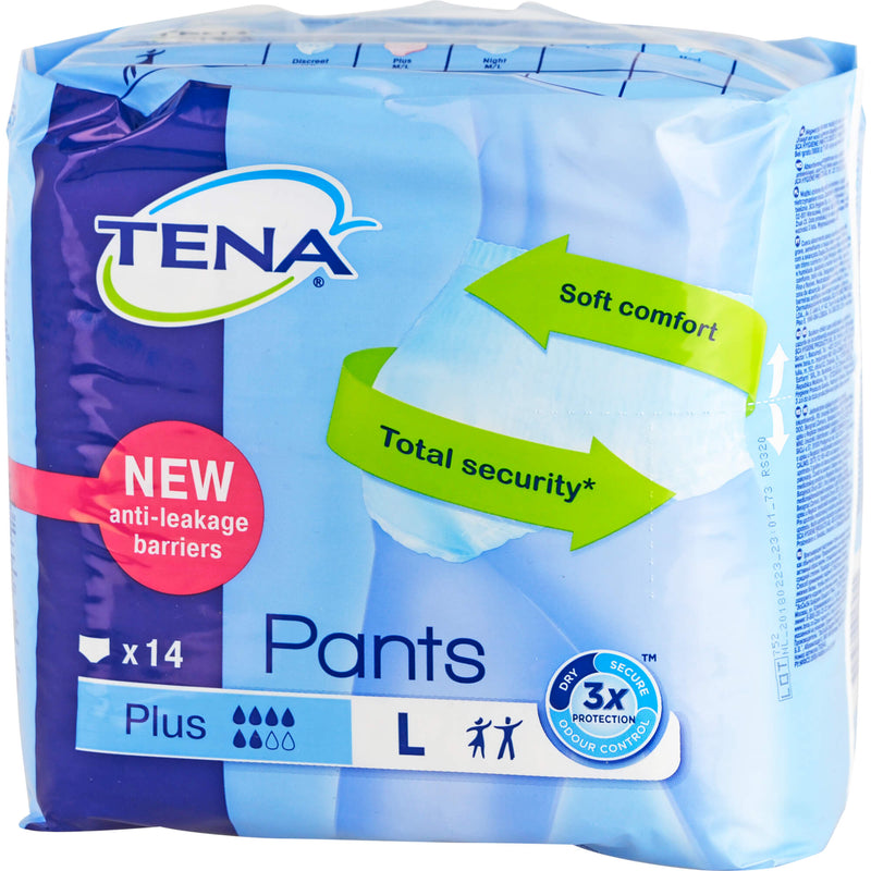 TENA PANTS PLUS GR L 14 St