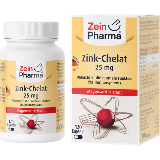 ZINK CHELAT 25 mg in magensaftresist.veg.Kaps. 120 St