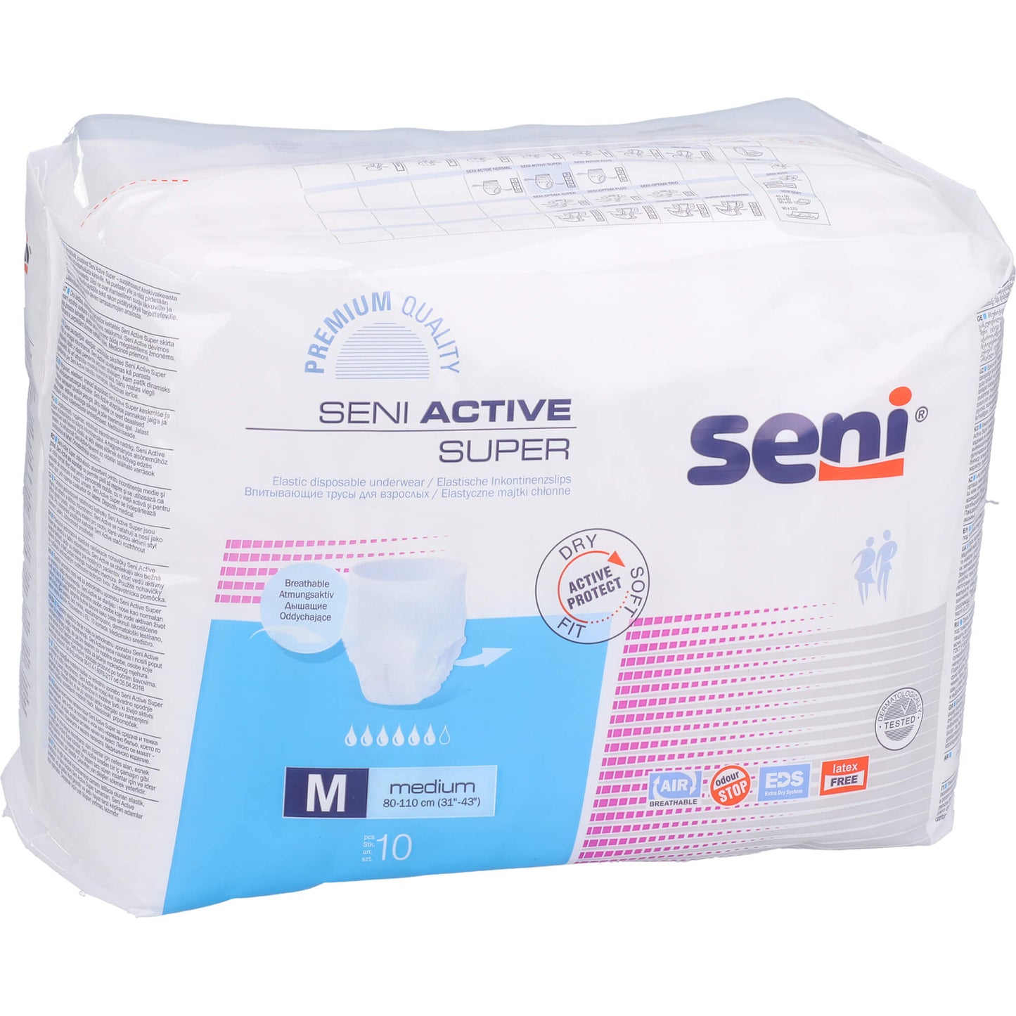 SENI Active Inkontinenzpants super M 10 St