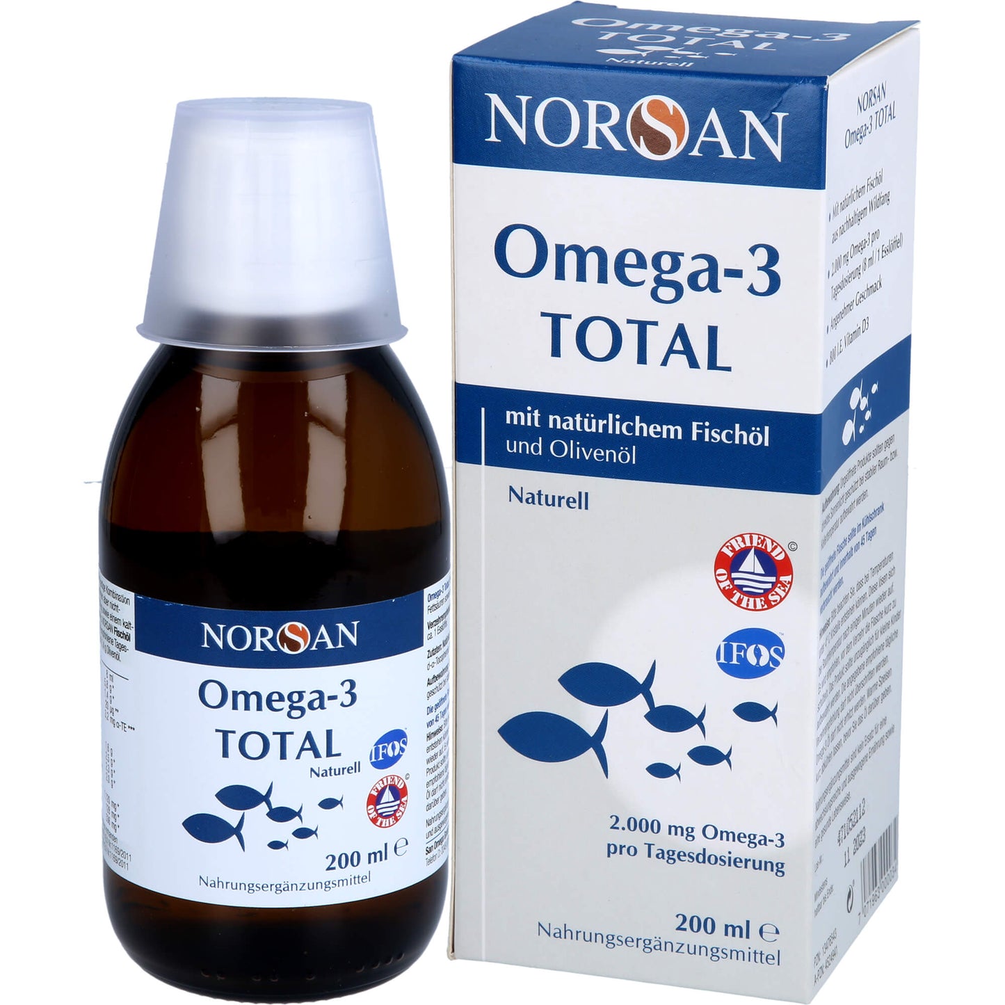 NORSAN Omega-3 Total Naturell flüssig 200 ml