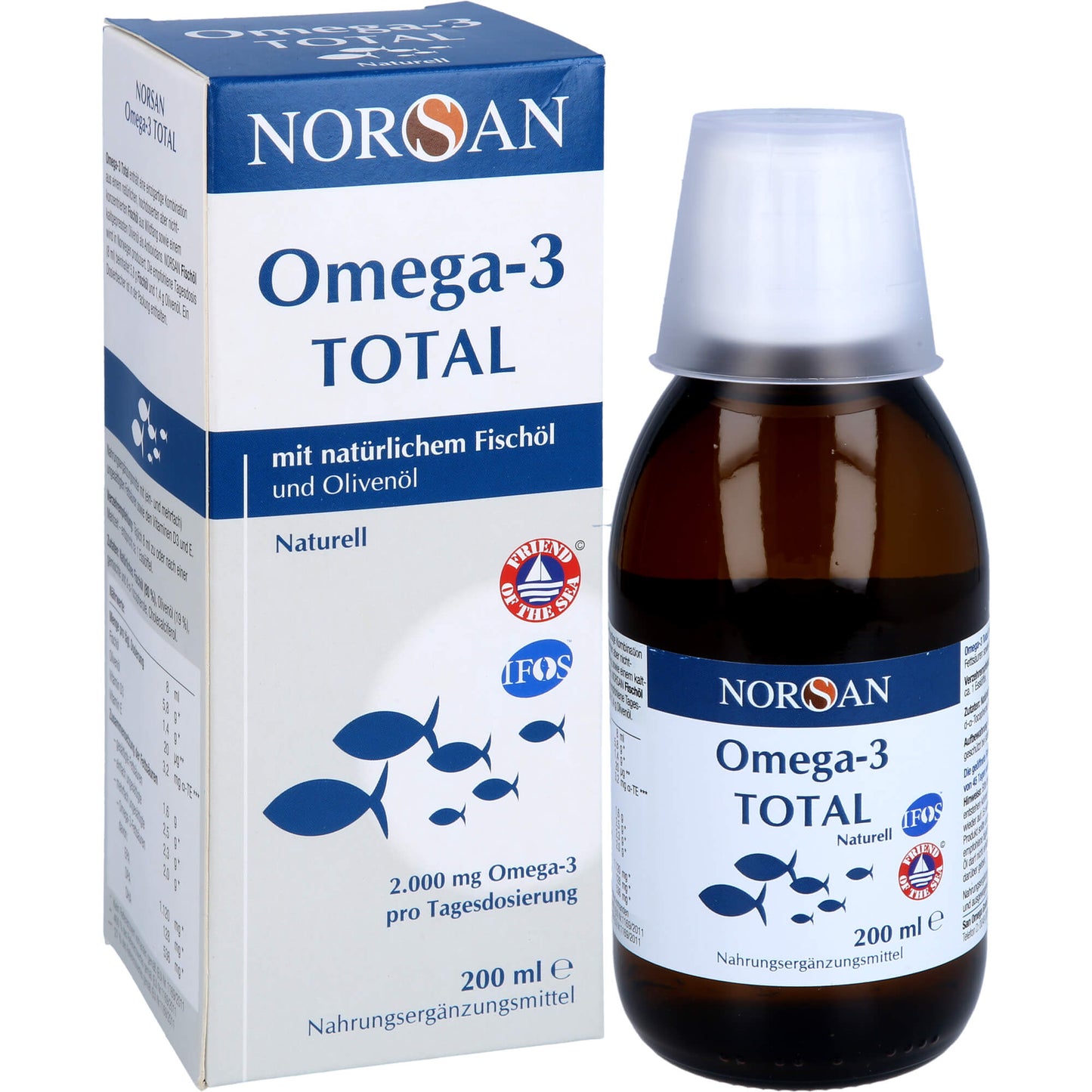NORSAN Omega-3 Total Naturell flüssig 200 ml