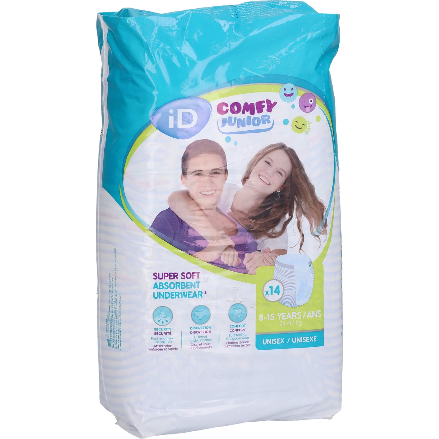 ID Comfy Junior Pants 8-15 Jahre 14 St