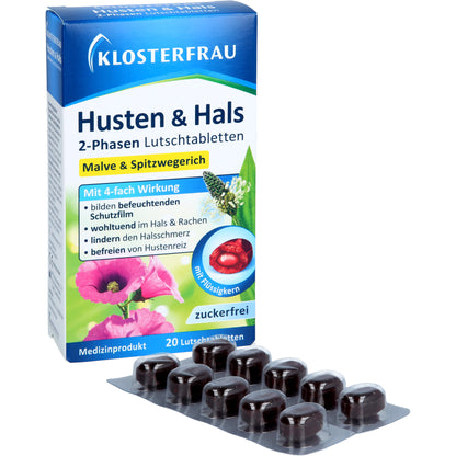 KLOSTERFRAU Husten & Hals Lutschtabletten 20 St