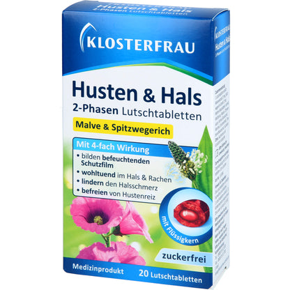 KLOSTERFRAU Husten & Hals Lutschtabletten 20 St