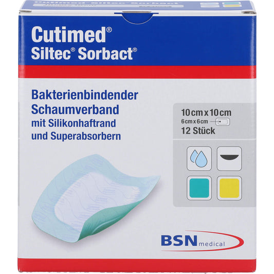 CUTIMED Siltec Sorbact B PU-Verb.10x10cm 12 St