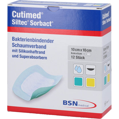 CUTIMED Siltec Sorbact B PU-Verb.10x10cm 12 St
