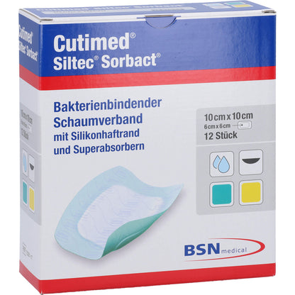 CUTIMED Siltec Sorbact B PU-Verb.10x10cm 12 St