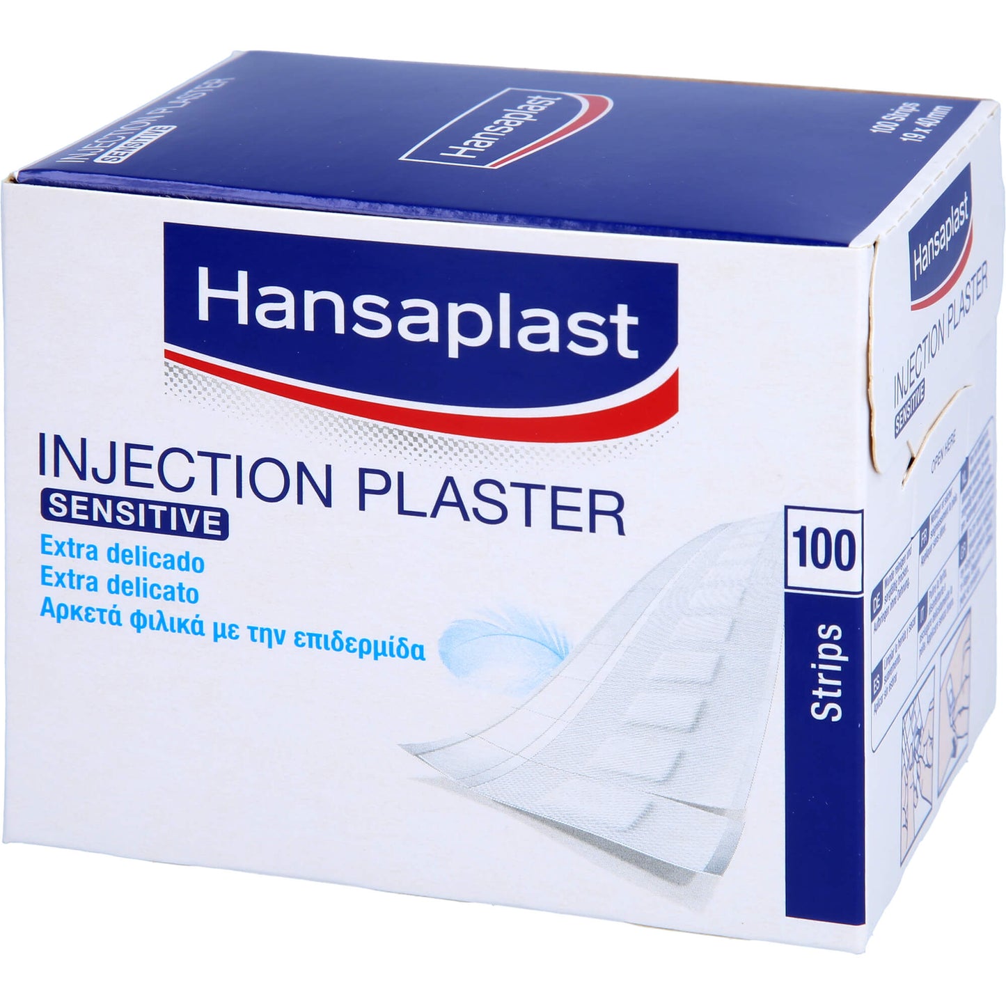 HANSAPLAST Sensitive Injektionspflaster 1,9x4 cm 100 St