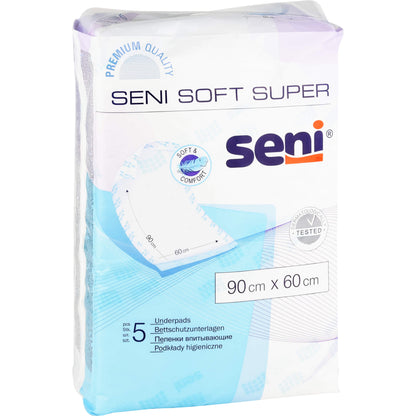 SENI Soft Super Bettschutzunterlage 60x90 cm 5 St