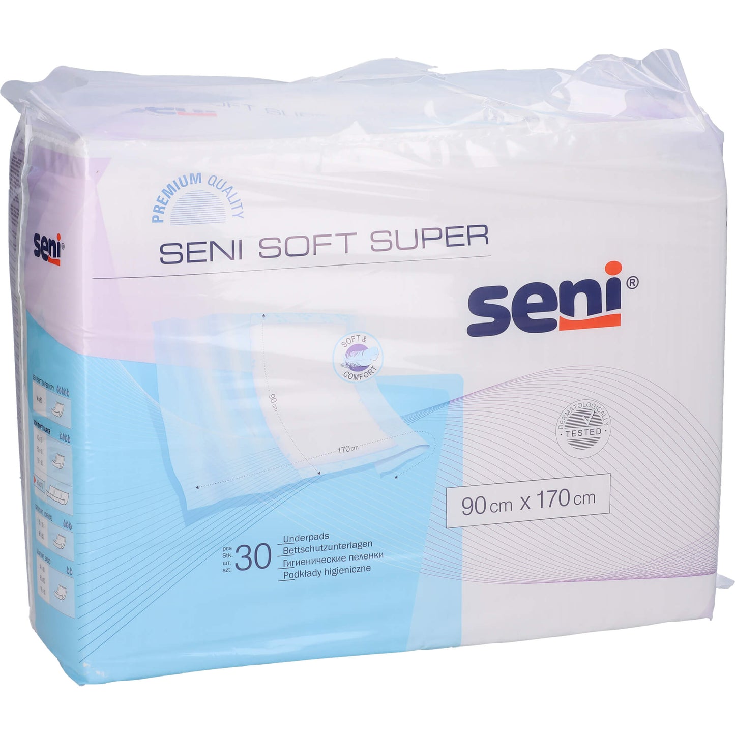 SENI Soft Super Bettschutzunterlage 90x170 cm 30 St