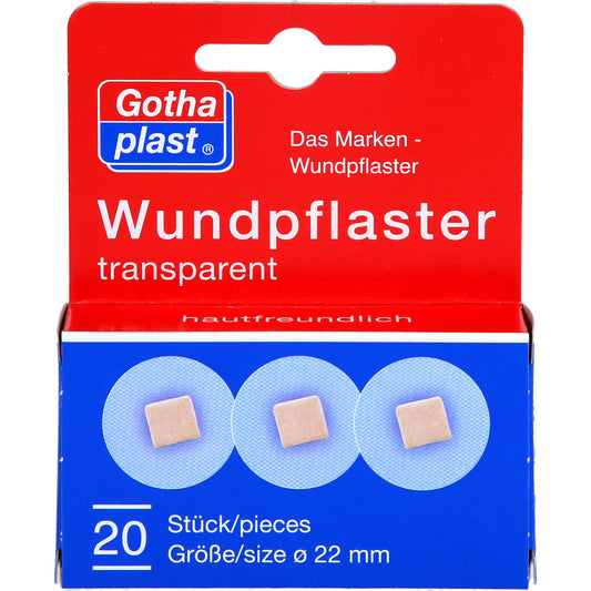 GOTHAPLAST Wundpflaster 2,2 cm transparent 20 St