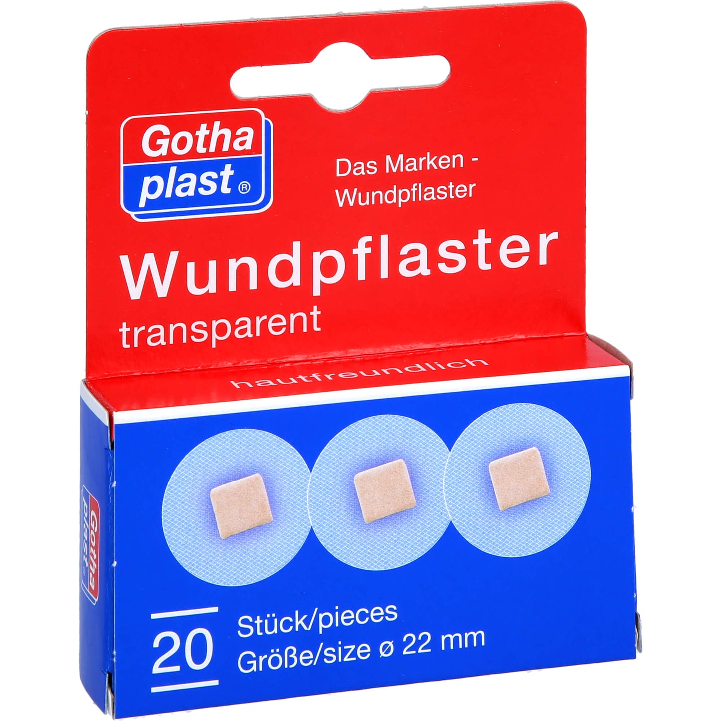 GOTHAPLAST Wundpflaster 2,2 cm transparent 20 St