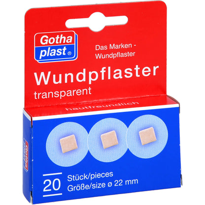 GOTHAPLAST Wundpflaster 2,2 cm transparent 20 St