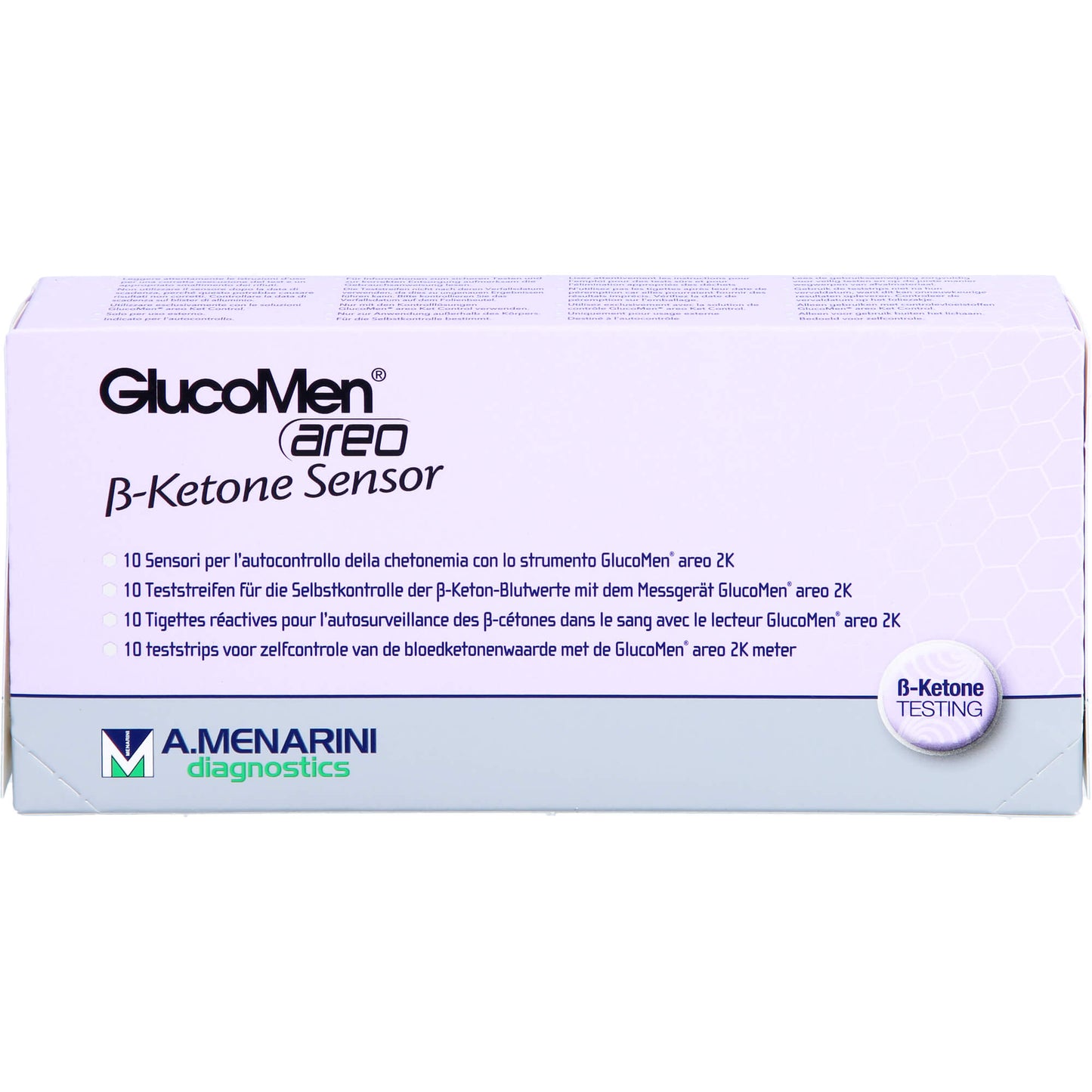 GLUCOMEN areo 2K ß-Ketone Sensor Teststreifen 10 St