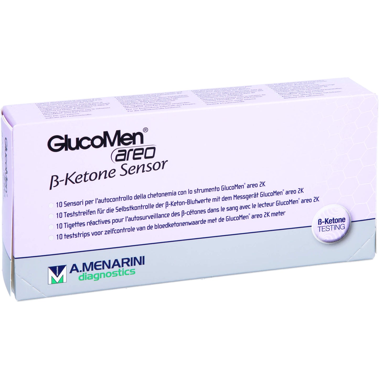 GLUCOMEN areo 2K ß-Ketone Sensor Teststreifen 10 St