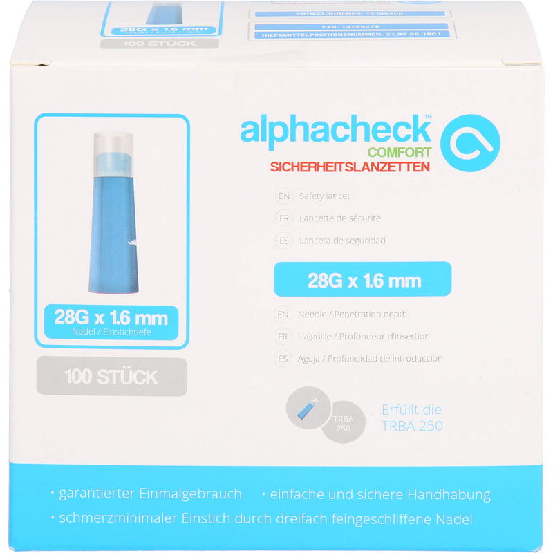 ALPHACHECK COM SICH 28G1.6 100 St