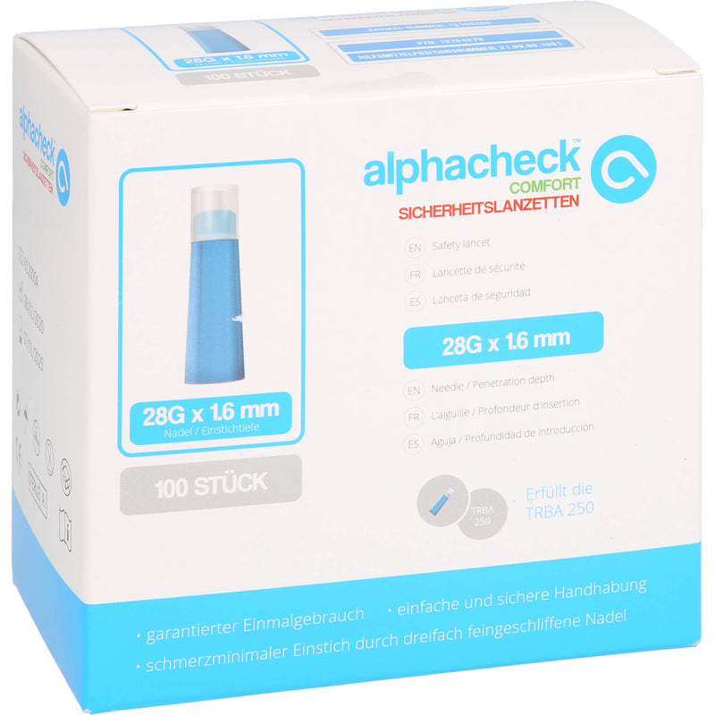 ALPHACHECK COM SICH 28G1.6 100 St