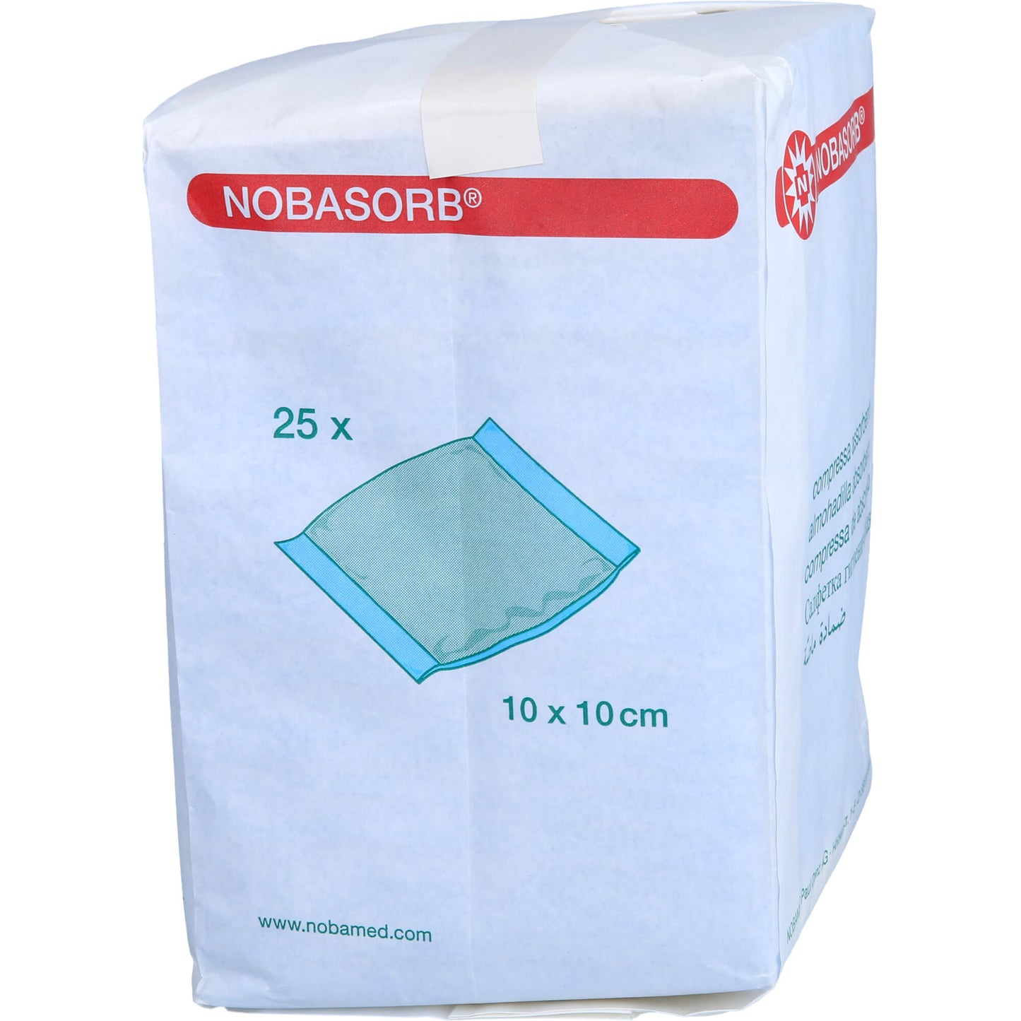 NOBASORB Saugkompressen 10x10 cm 25 St