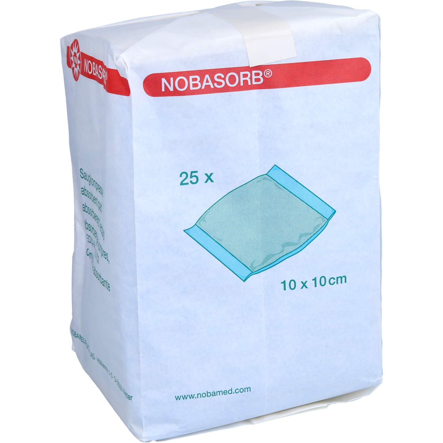 NOBASORB Saugkompressen 10x10 cm 25 St