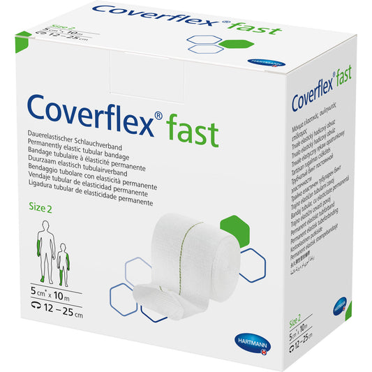 COVERFLEX fast Schlauchverb.Gr.2 5 cmx10 m weiß 1 St