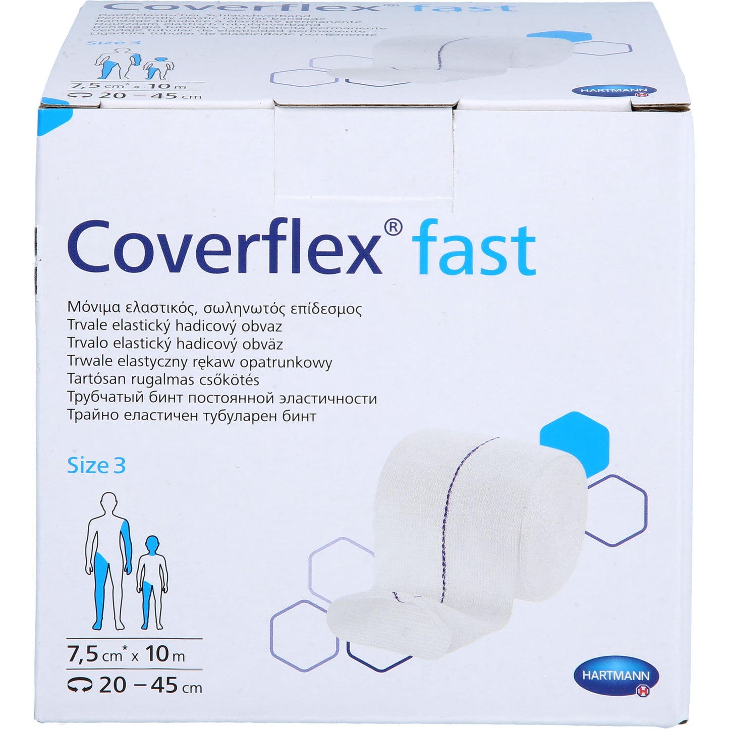 COVERFLEX fast Schlauchverb.Gr.3 7,5 cmx10 m weiß 1 St