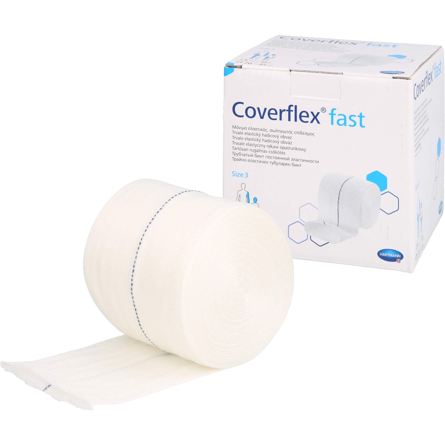 COVERFLEX fast Schlauchverb.Gr.3 7,5 cmx10 m weiß 1 St