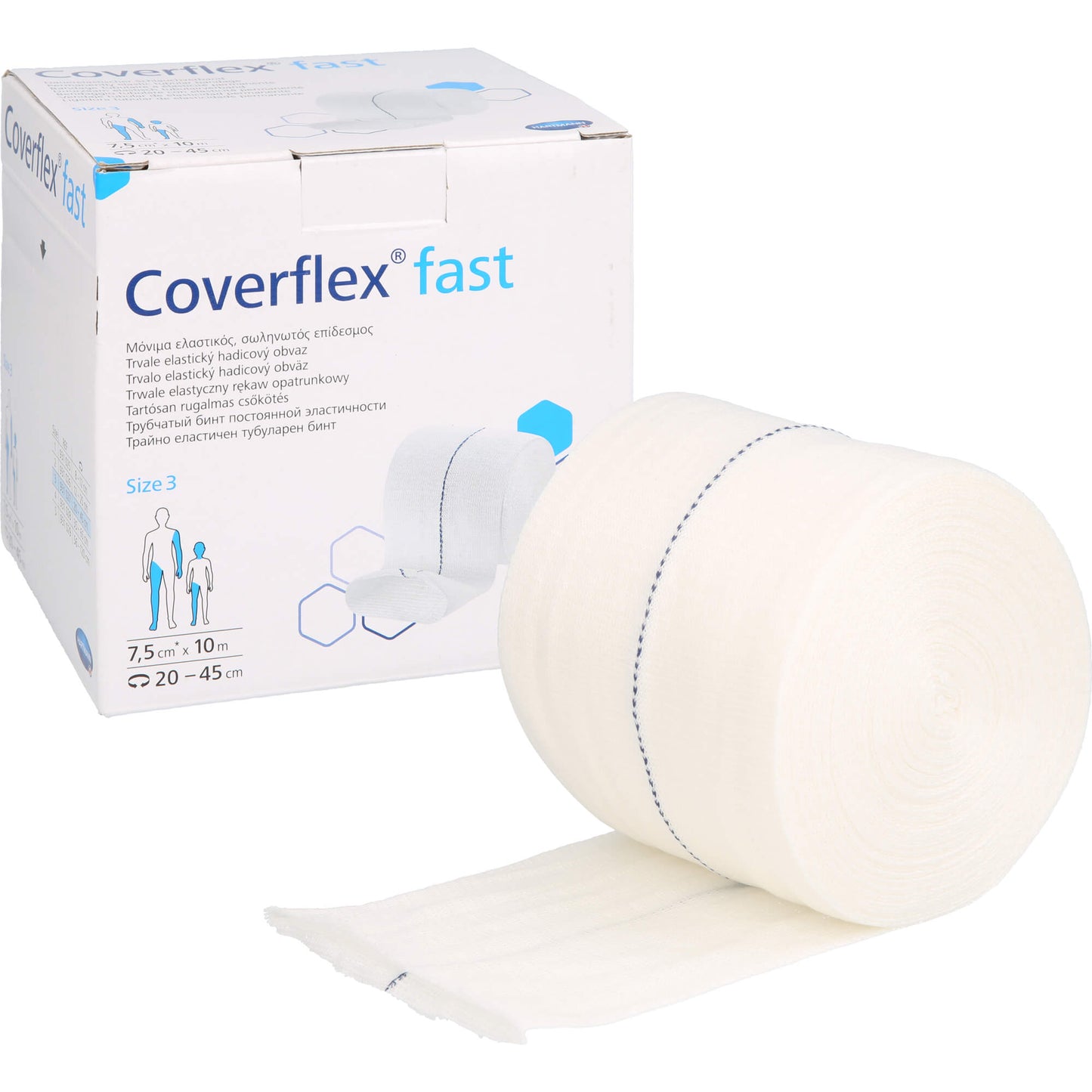 COVERFLEX fast Schlauchverb.Gr.3 7,5 cmx10 m weiß 1 St