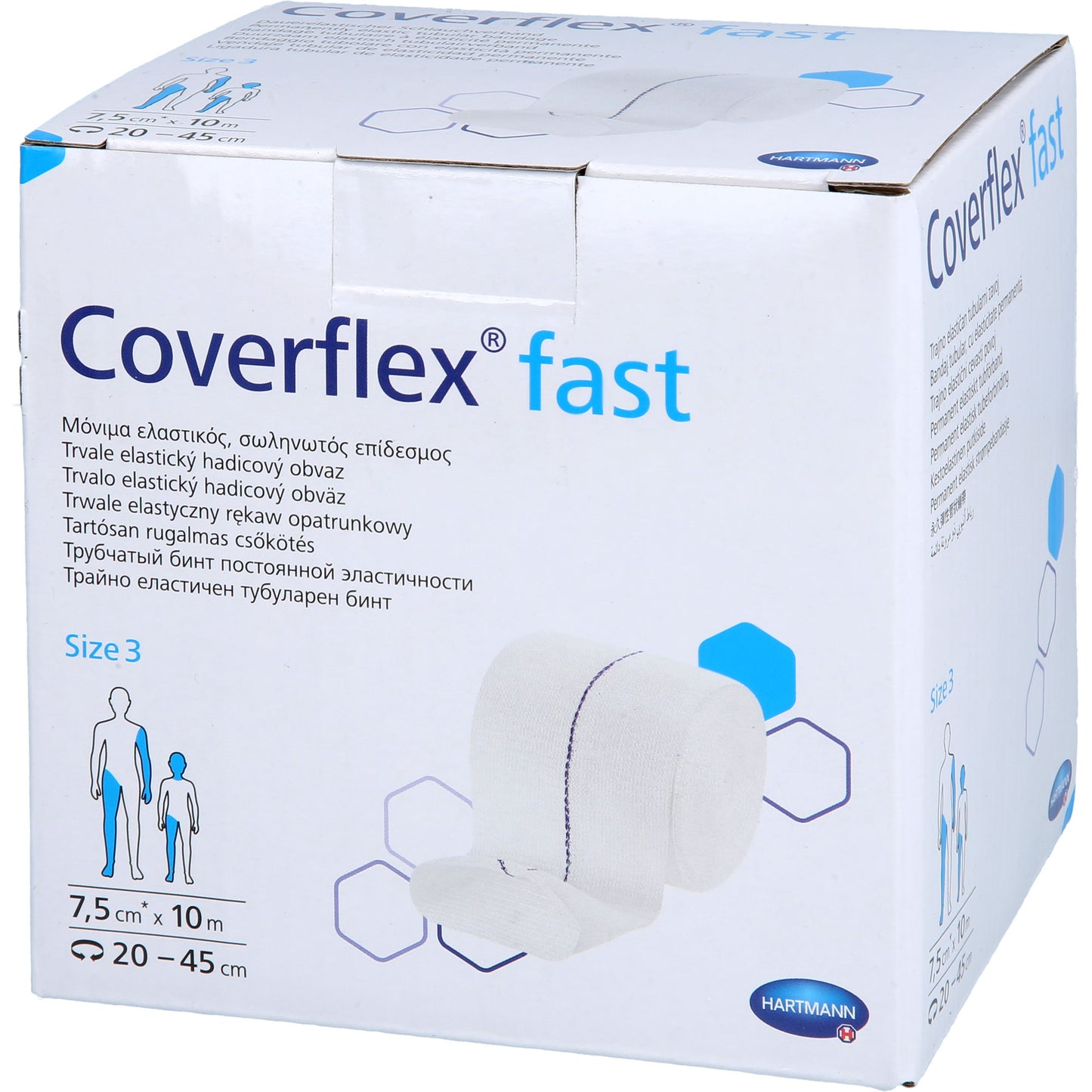 COVERFLEX fast Schlauchverb.Gr.3 7,5 cmx10 m weiß 1 St