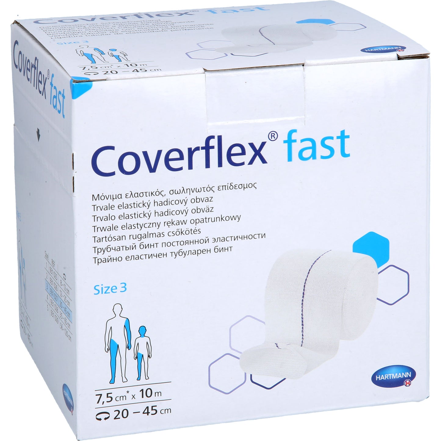 COVERFLEX fast Schlauchverb.Gr.3 7,5 cmx10 m weiß 1 St