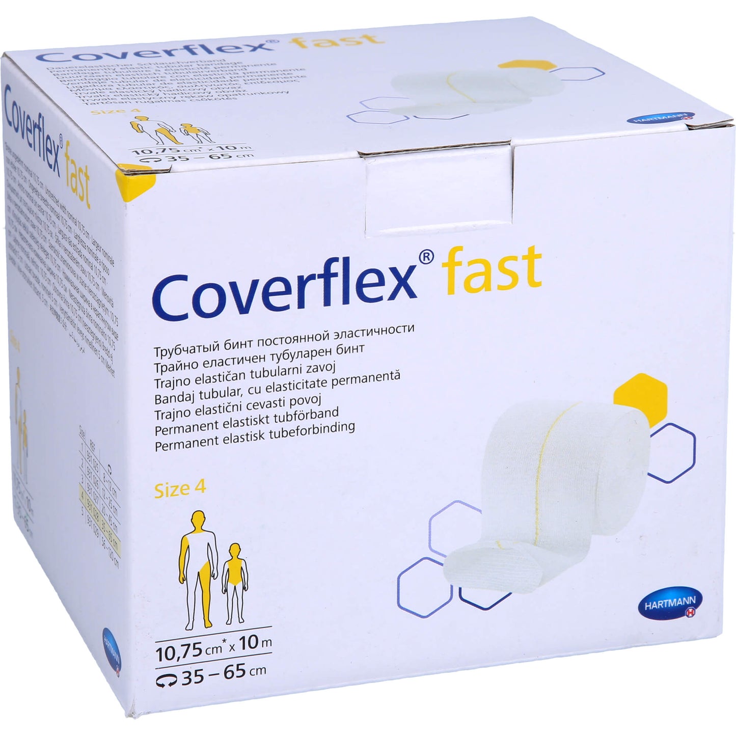 COVERFLEX fast Schlauchverb.Gr.4 10,75cmx10 m weiß 1 St