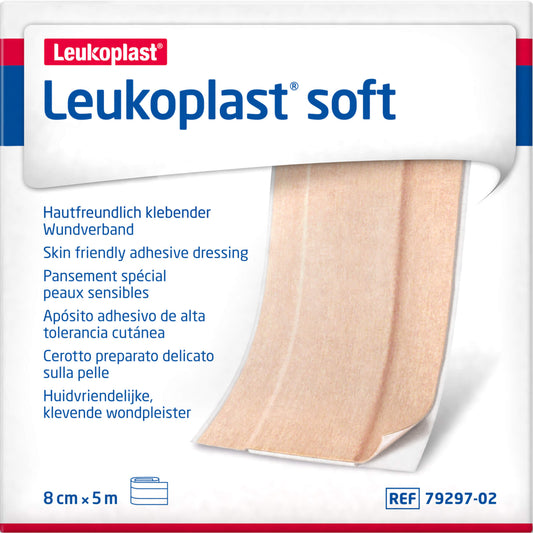 LEUKOPLAST soft Pflaster 8 cmx5 m Rolle 1 St