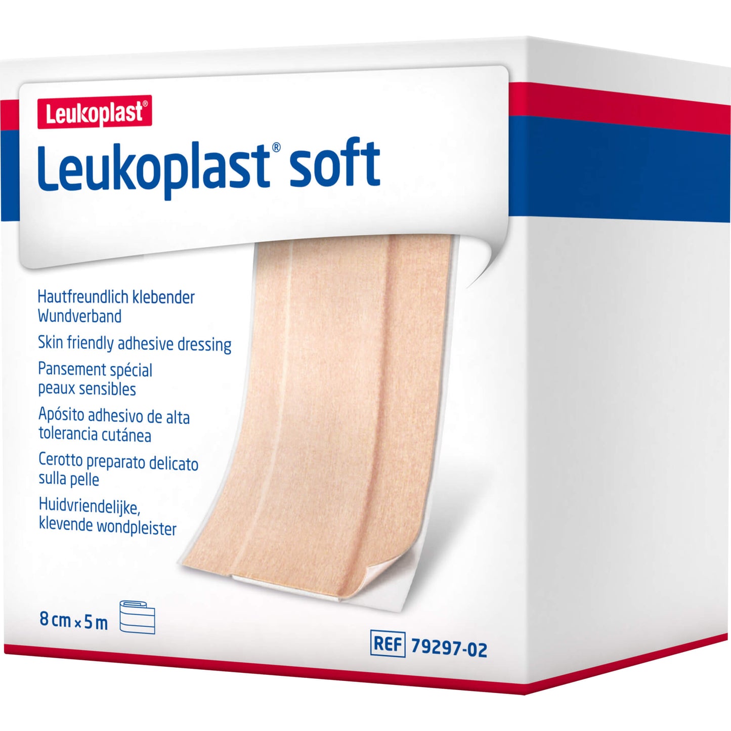 LEUKOPLAST soft Pflaster 8 cmx5 m Rolle 1 St