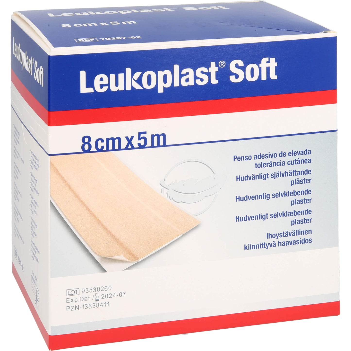 LEUKOPLAST soft Pflaster 8 cmx5 m Rolle 1 St