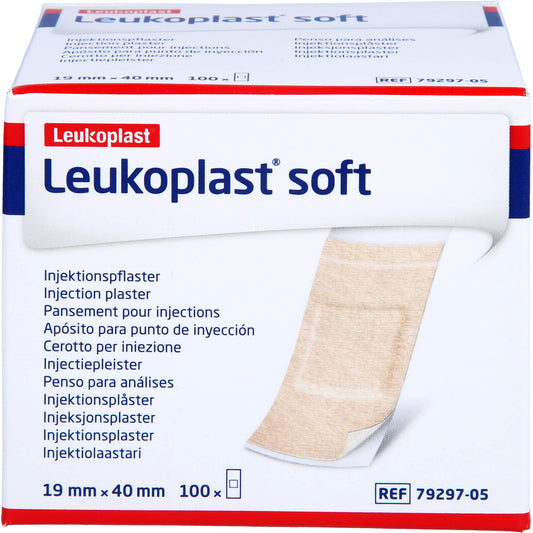 LEUKOPLAST soft Injektionspflaster Strips 19x40 mm 100 St