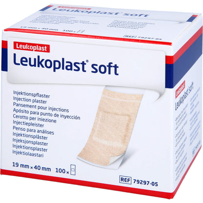 LEUKOPLAST soft Injektionspflaster Strips 19x40 mm 100 St