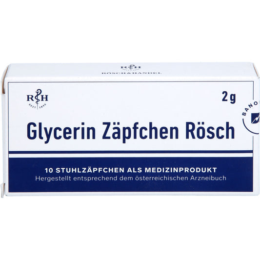 GLYCERIN ZÄPFCHEN Rösch 2 g gegen Verstopfung 10 St