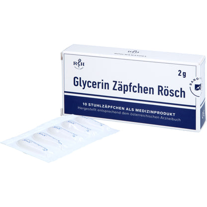 GLYCERIN ZÄPFCHEN Rösch 2 g gegen Verstopfung 10 St