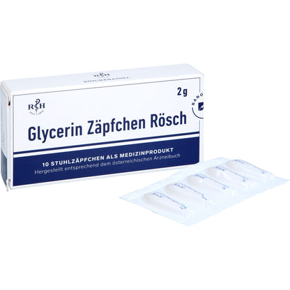 GLYCERIN ZÄPFCHEN Rösch 2 g gegen Verstopfung 10 St