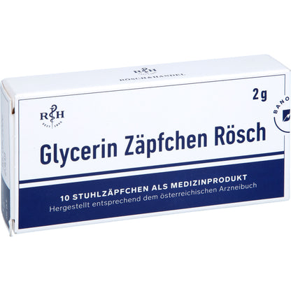GLYCERIN ZÄPFCHEN Rösch 2 g gegen Verstopfung 10 St