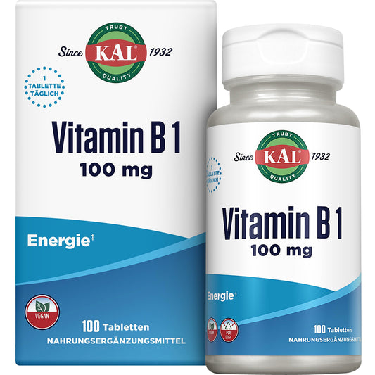VITAMIN B1 THIAMIN 100 mg KAL Tabletten 100 St