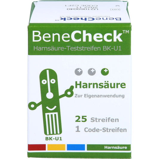 BENECHECK Harnsäure-Teststreifen BK-U1 1X25 St