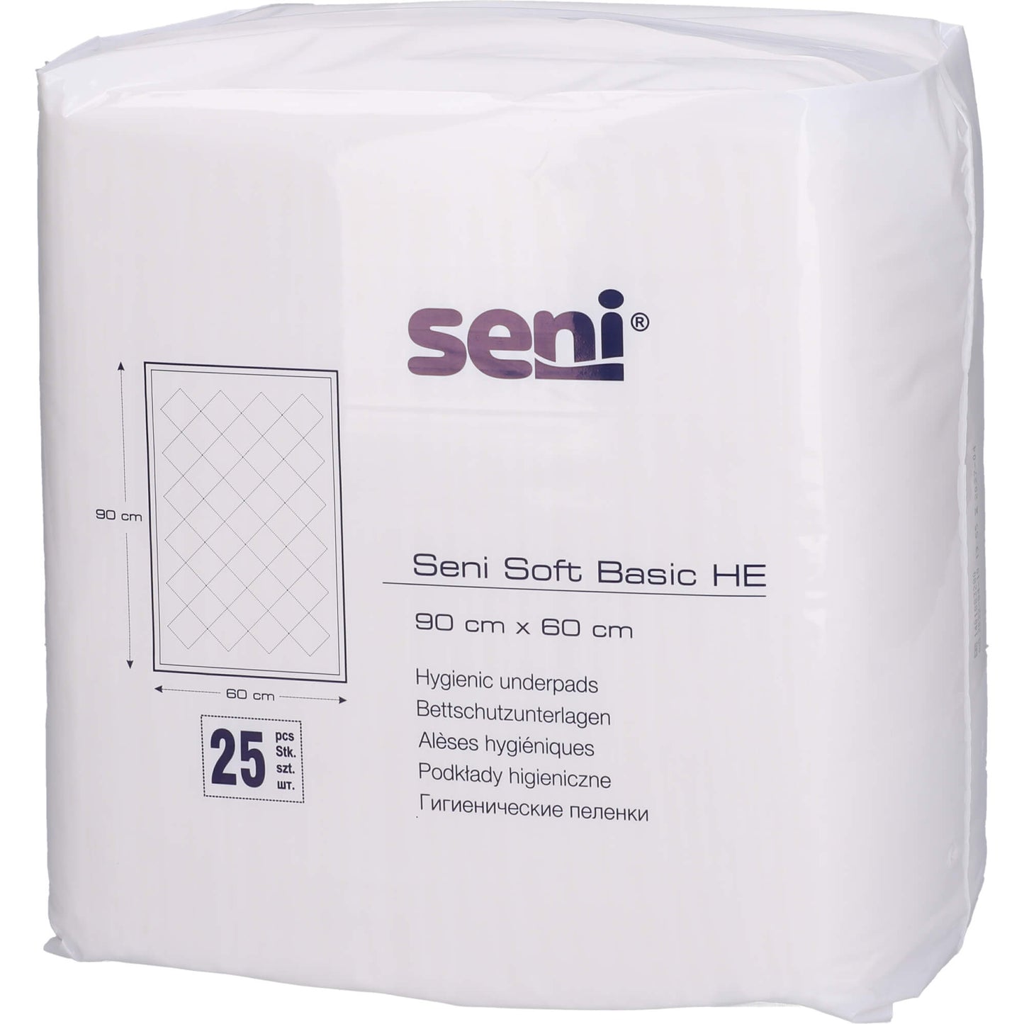SENI Soft Basic HE Bettschutzunterlage 60x90 cm 25 St