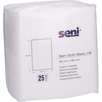SENI Soft Basic HE Bettschutzunterlage 60x90 cm 25 St