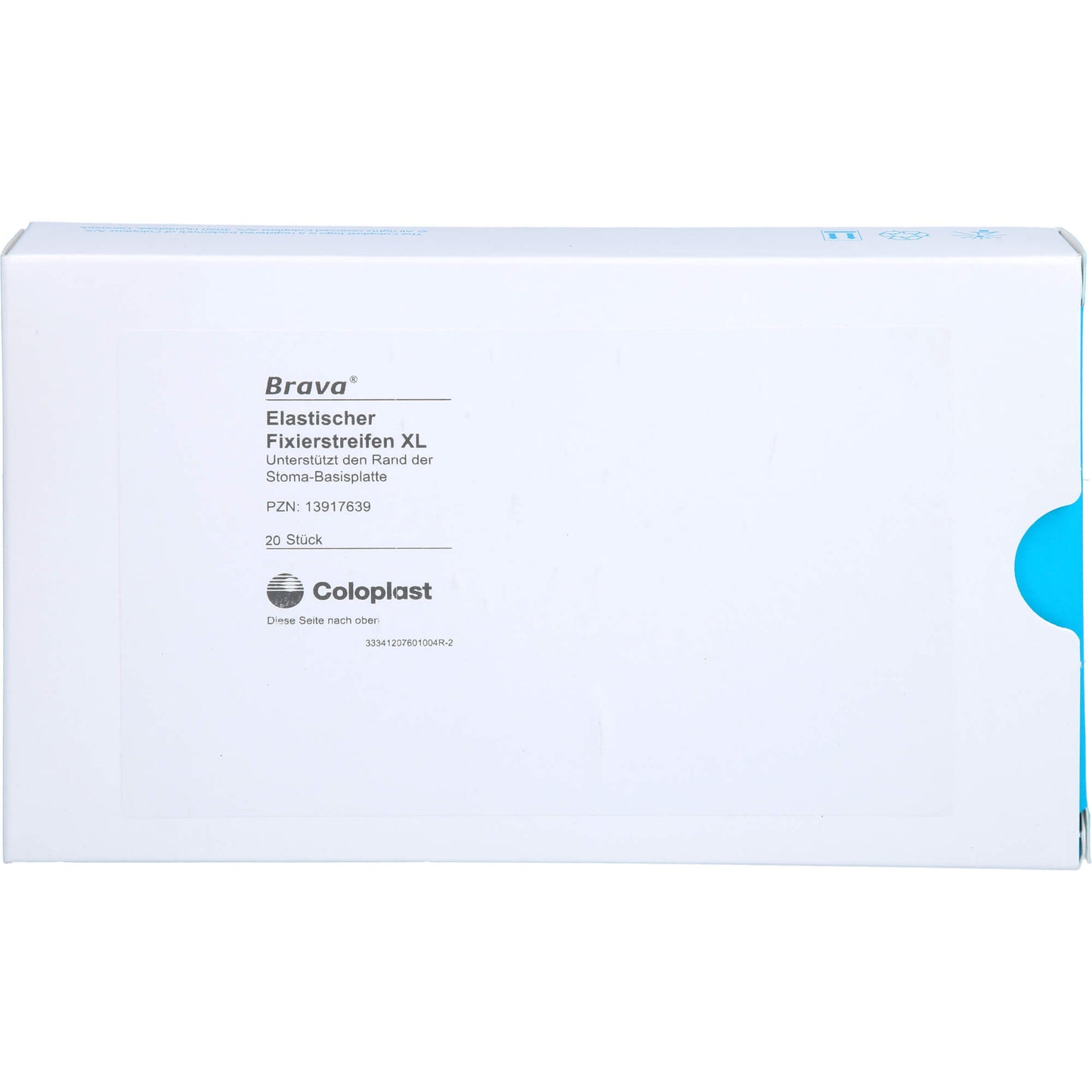BRAVA elastischer Fixierstreifen gebogen XL 20 St