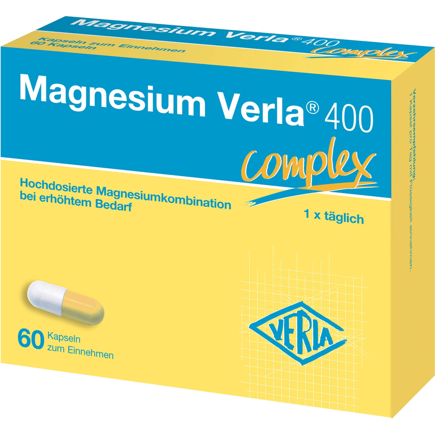 MAGNESIUM VERLA 400 Kapseln 60 St