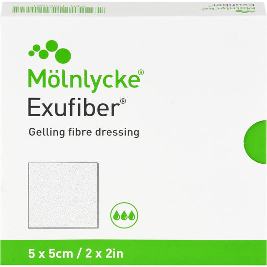 EXUFIBER 5x5 cm Gel-Faserverband 10 St